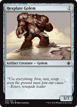 Hexplate Golem (Conspiracy: Take the Crown) Medium Play