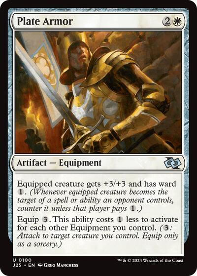 Plate Armor (Foundations Jumpstart) Light Play