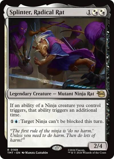 Splinter, Radical Rat (Teenage Mutant Ninja Turtles) Light Play