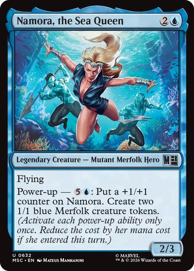 Namora, the Sea Queen (Commander: Marvel Super Heroes) Light Play