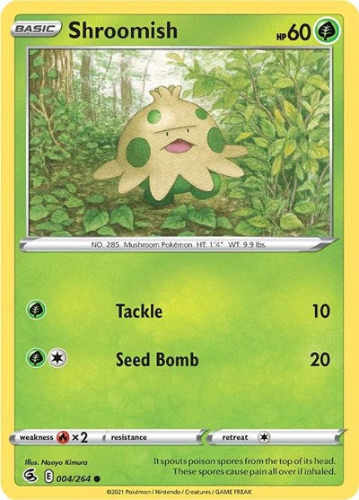 Shroomish (SWSH08: Fusion Strike) Light Play Reverse Holofoil