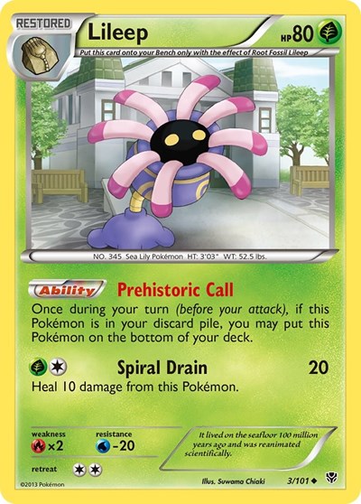 Lileep (Plasma Blast) Medium Play Reverse Holofoil