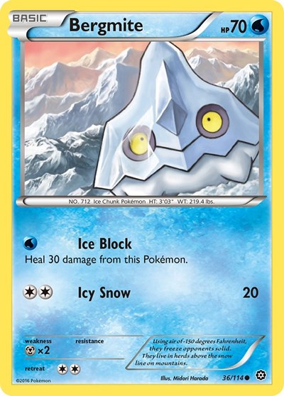 Bergmite (XY - Steam Siege) Light Play