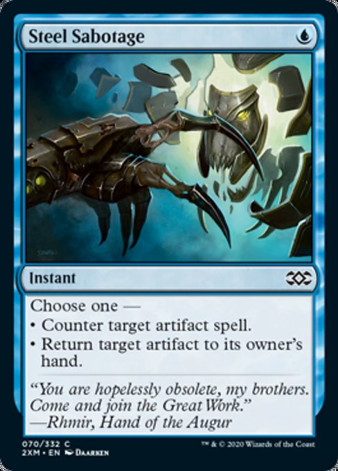Steel Sabotage (Double Masters) Light Play