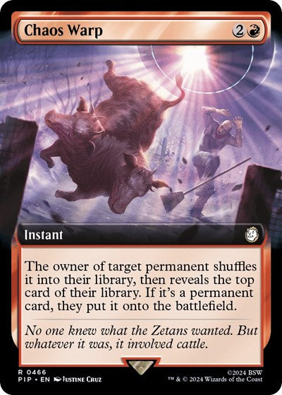 Chaos Warp (Extended Art) (Universes Beyond: Fallout) Light Play