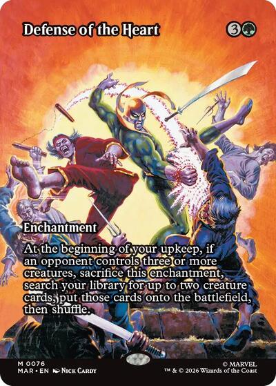 Defense of the Heart (Borderless) (Marvel Eternal-Legal) Light Play