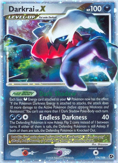 Darkrai LV.X (Great Encounters) Damaged / Poor Holofoil