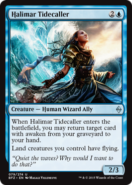 Halimar Tidecaller (Battle for Zendikar) Light Play