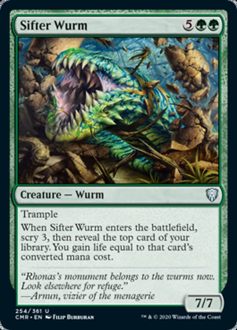 Sifter Wurm (Commander Legends) Light Play
