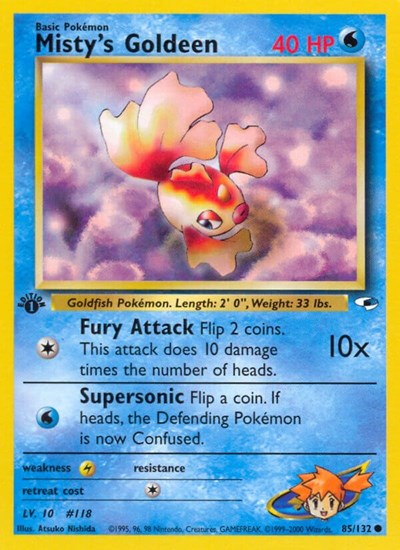 Misty's Goldeen (85) (Gym Heroes) Light Play Unlimited