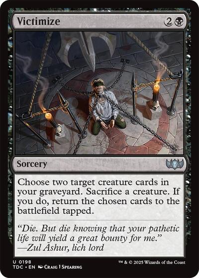 Victimize (Commander: Tarkir: Dragonstorm) Light Play