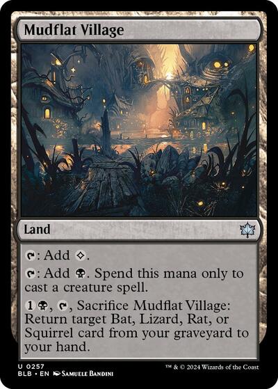 Mudflat Village (Bloomburrow) Light Play Foil