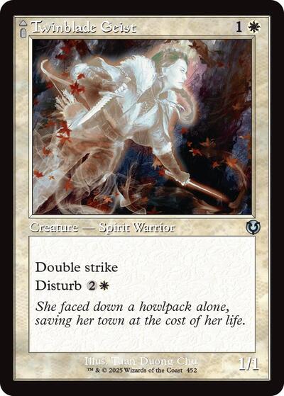 Twinblade Geist (Retro Frame) (Innistrad Remastered) Light Play