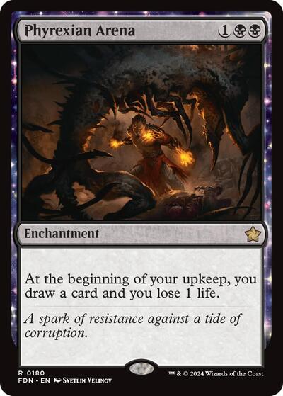 Phyrexian Arena (Foundations) Light Play