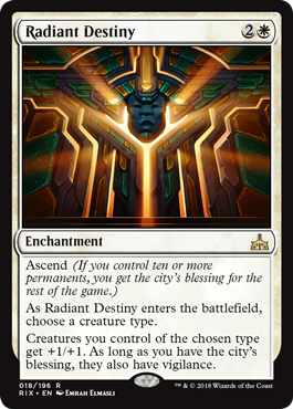 Radiant Destiny (Rivals of Ixalan) Light Play