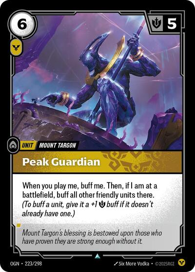Peak Guardian (Origins) Light Play