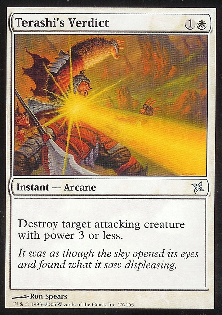 Terashi's Verdict (Betrayers of Kamigawa) Medium Play