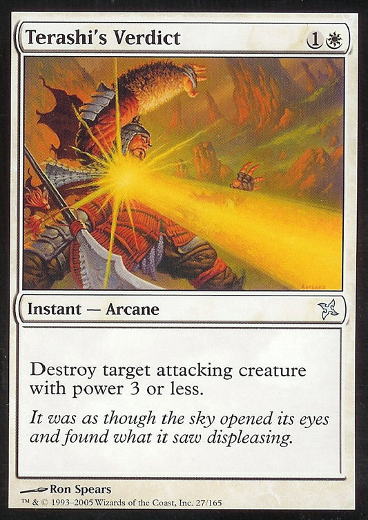 Terashi's Verdict (Betrayers of Kamigawa) Medium Play