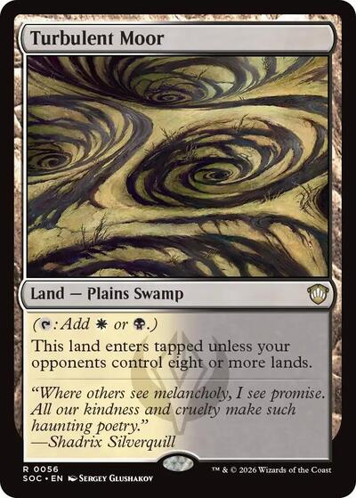 Turbulent Moor (Commander: Secrets of Strixhaven) Light Play