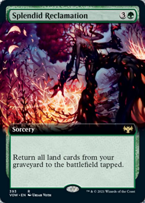 Splendid Reclamation (Extended Art) (Innistrad: Crimson Vow) Light Play