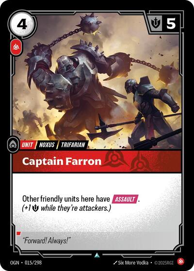 Captain Farron (Origins) Light Play