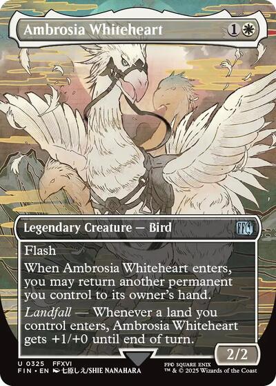 Ambrosia Whiteheart (Borderless) (Universes Beyond: FINAL FANTASY) Light Play Foil