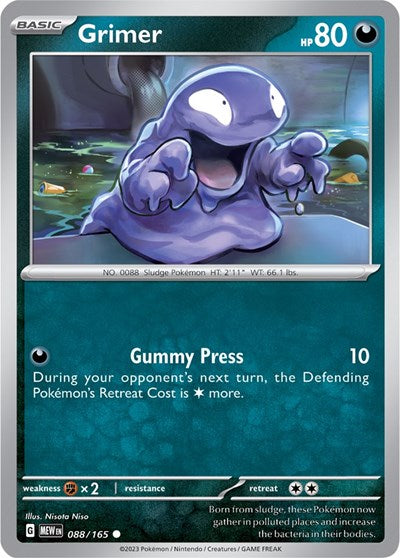Grimer (Scarlet and Violet: 151) Light Play