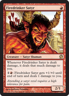 Firedrinker Satyr (Theros) Light Play Foil