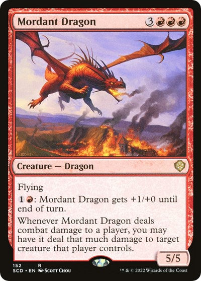 Mordant Dragon (Commander 2022 Starter Decks) Light Play