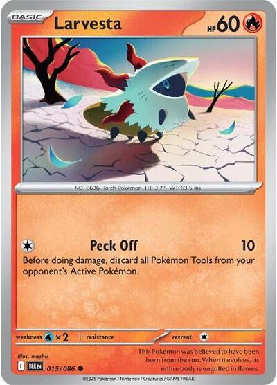 Larvesta (SV: Black Bolt) Light Play