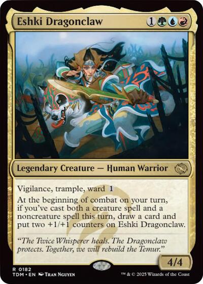 Eshki Dragonclaw (Tarkir: Dragonstorm) Light Play
