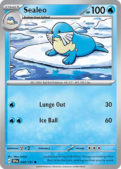 Sealeo (SV08: Surging Sparks) Light Play Reverse Holofoil