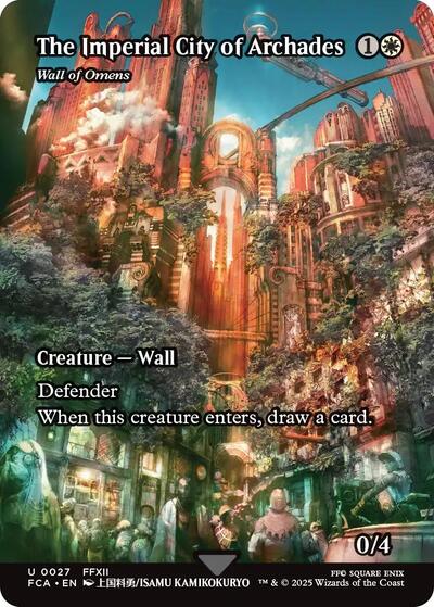 The Imperial City of Archades - Wall of Omens (Showcase) (Universes Beyond: FINAL FANTASY: Through the Ages) Light Play