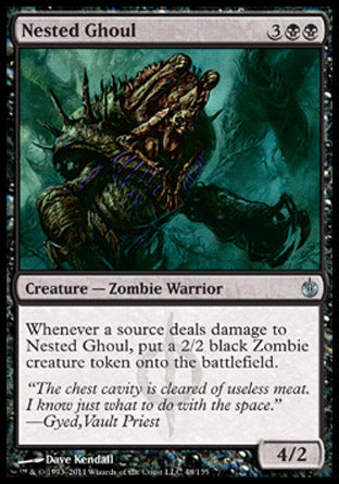 Nested Ghoul (Mirrodin Besieged) Light Play