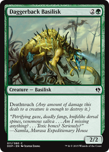 Daggerback Basilisk (Duel Decks: Zendikar vs Eldrazi) Light Play
