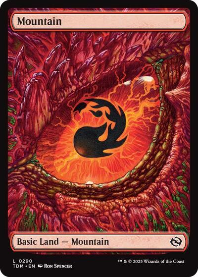 Mountain (0290) (Tarkir: Dragonstorm) Light Play