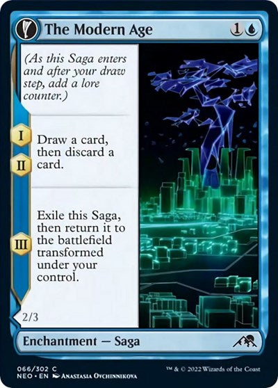 The Modern Age (Kamigawa: Neon Dynasty) Light Play Foil