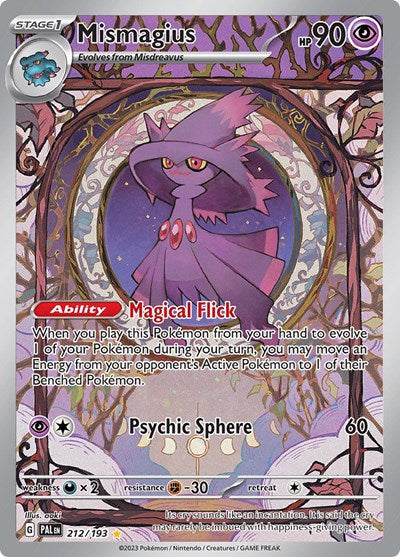 Mismagius - 212 (SV02: Paldea Evolved) Near Mint Holofoil