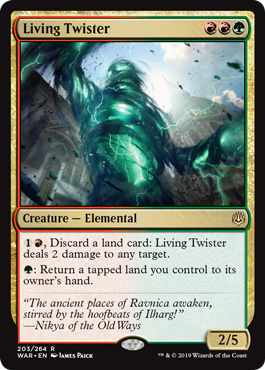 Living Twister (War of the Spark) Light Play Foil
