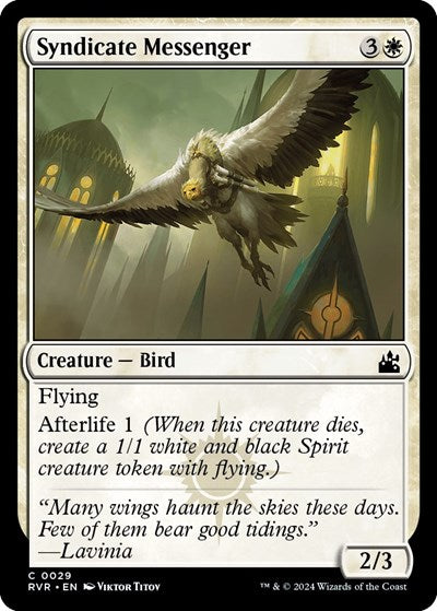 Syndicate Messenger (Ravnica Remastered) Light Play Foil