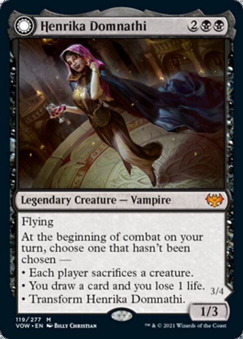 Henrika Domnathi / Henrika, Infernal Seer (Innistrad: Crimson Vow) Light Play Foil