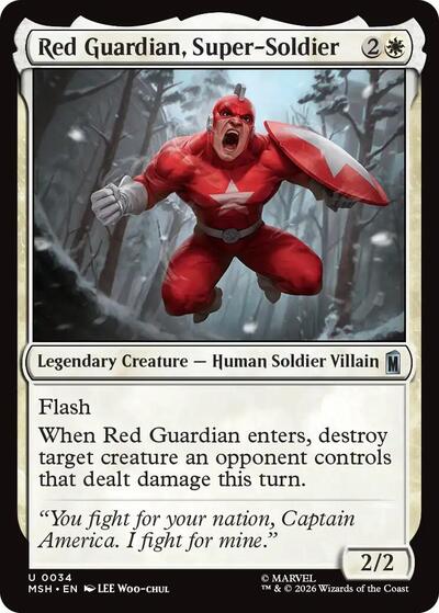 Red Guardian, Super-Soldier (Marvel Super Heroes) Light Play