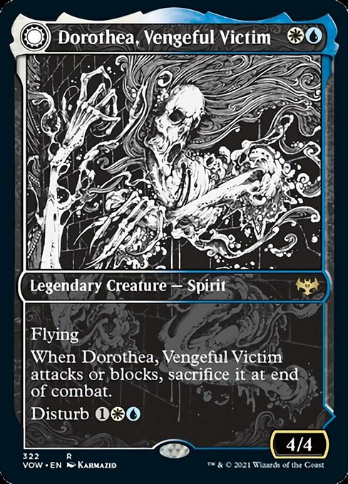 Dorothea, Vengeful Victim / Dorothea's Retribution (Showcase) (Innistrad: Crimson Vow) Light Play