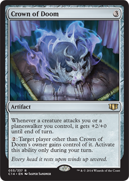 Crown of Doom (Commander 2014 Edition) Light Play