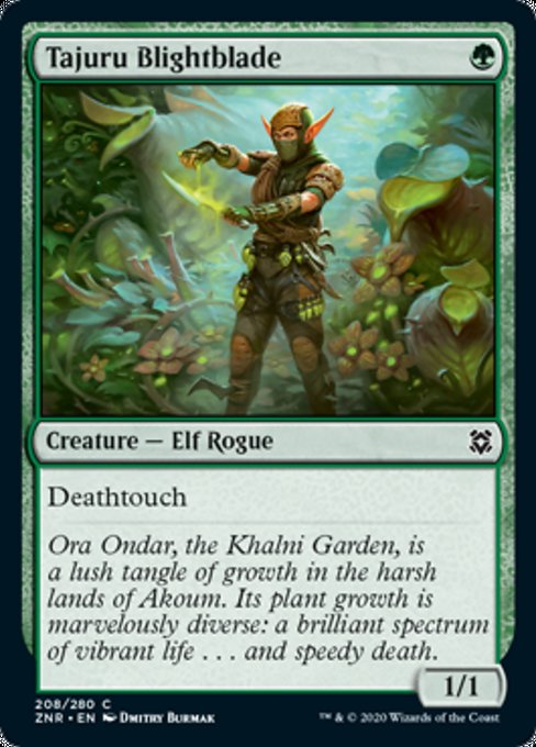 Tajuru Blightblade (Zendikar Rising) Light Play Foil
