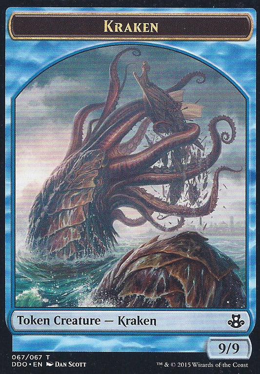 Kraken Token (Duel Decks: Kiora vs Elspeth) Medium Play