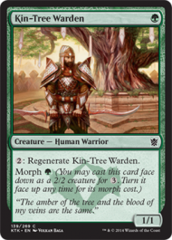 Kin-Tree Warden (Khans of Tarkir) Light Play Foil