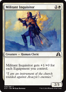 Militant Inquisitor (Shadows Over Innistrad) Light Play