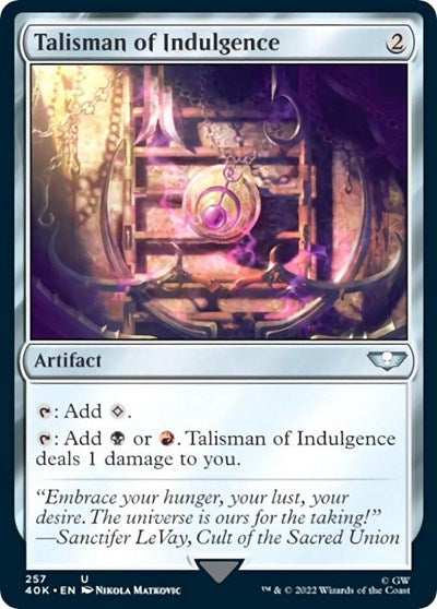 Talisman of Indulgence (Universes Beyond: Warhammer 40K) Near Mint