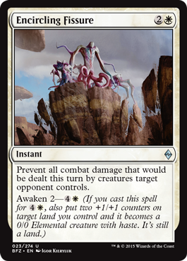 Encircling Fissure (Battle for Zendikar) Light Play